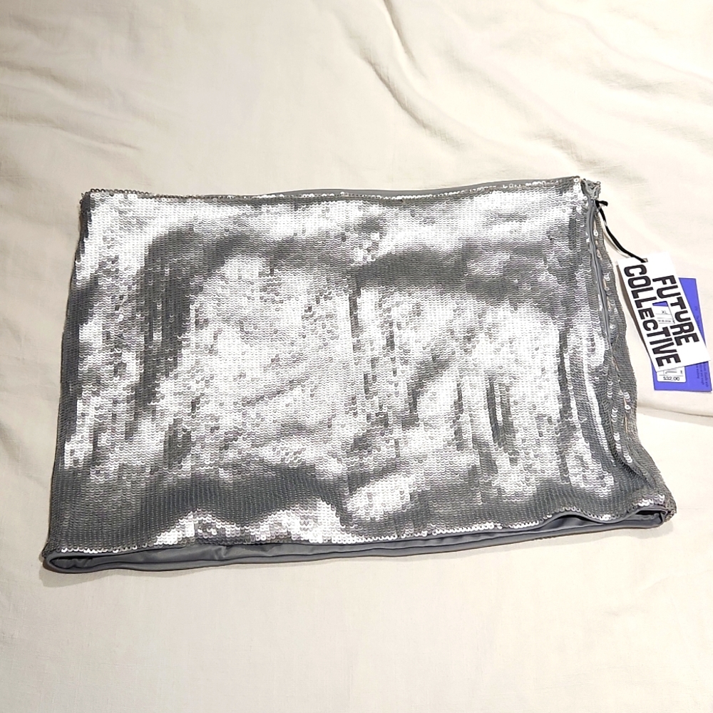 Future Collective Sequin Mini Skirt